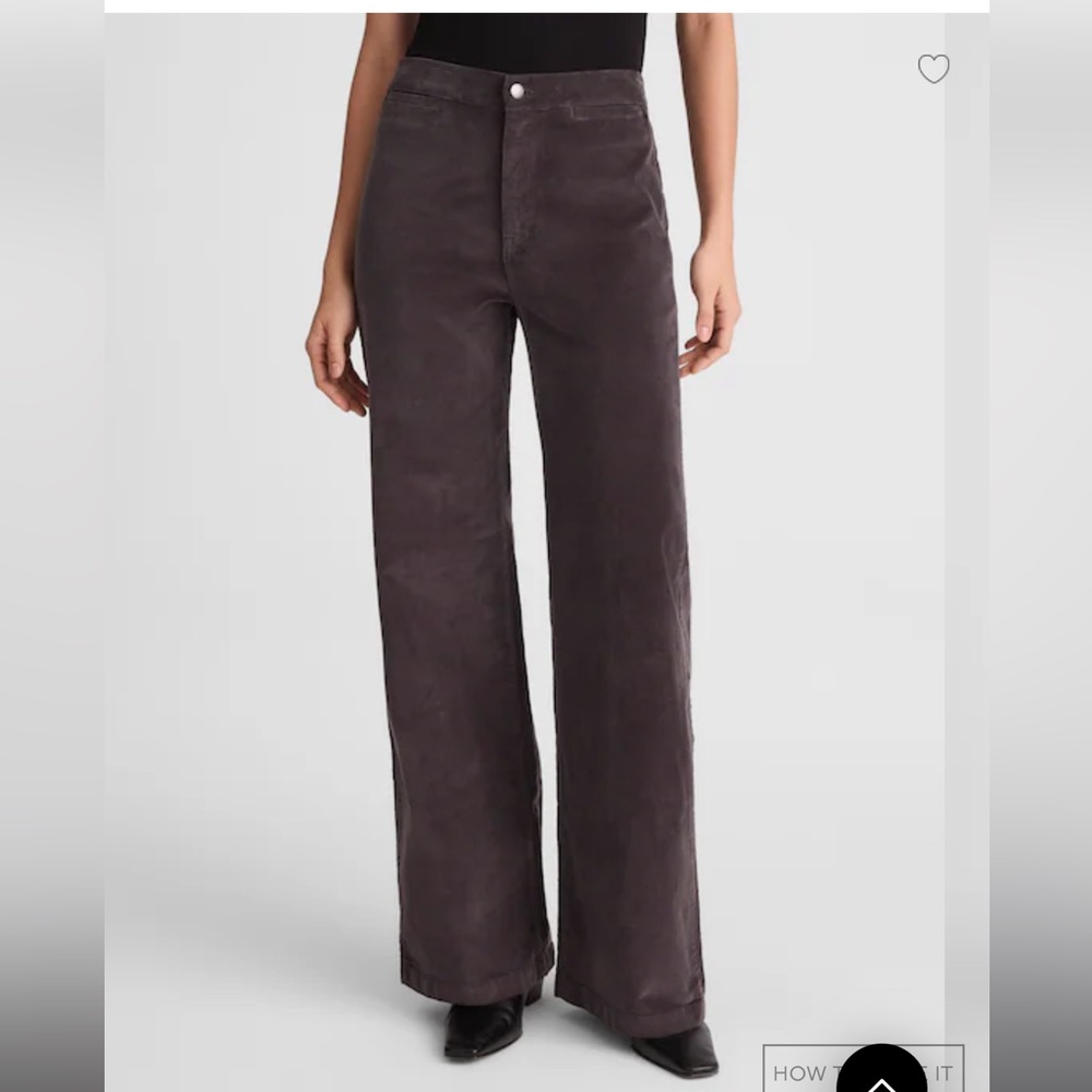 Madewell Emmett Wide Leg Pant in GREEN